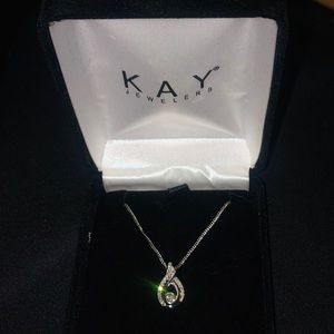 Kay Jewelers Diamond Teardrop Necklace